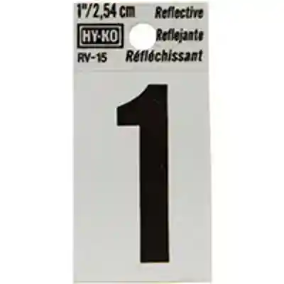 NUMBER HOUSE 1 1IN REFL BLK - Arlington Coal & Lumber