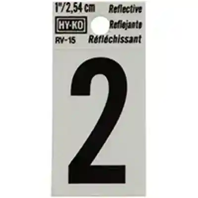 NUMBER HOUSE 2 1IN REFL BLK - Arlington Coal & Lumber