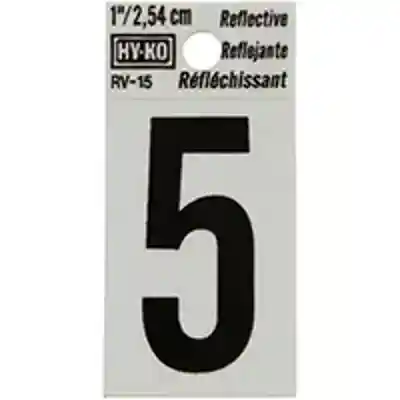 NUMBER HOUSE 5 1IN REFL BLK - Arlington Coal & Lumber