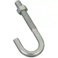 Main 1 - 232942 J BOLT 3/8X3-3/4 ZINC BOLT J-HOOK 3/8X3-3/4IN ZINC - Arlington Coal & Lumber
