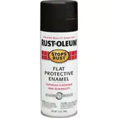 FLAT BLACK SPRAY PAINT 12OZ - Arlington Coal & Lumber