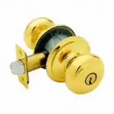 SCHLAGE F51AVGEO505 GEORGIAN ENTRY K4 BRASS - Arlington Coal & Lumber