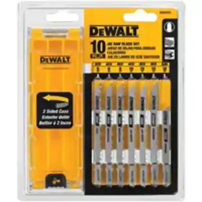 DW3741C 10PC JIG SAW BLADE SET T-SHANK JIG SAW BLADE SET W/C - Arlington Coal & Lumber