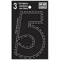Main 1 - NUMBER HOUSE 5 3IN  VINYL BLK - Arlington Coal & Lumber