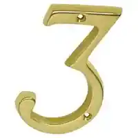 Main 1 - SC2-3036-605 #3 HOUSE NUMBR 4" SLD BRASS - Arlington Coal & Lumber
