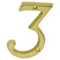 Main 1 - SC2-3036-605 #3 HOUSE NUMBR 4" SLD BRASS - Arlington Coal & Lumber