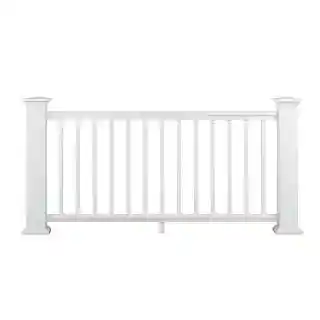 Main 1 - 6 FT TIMBERTECH UNIVERSAL RAIL KIT MATTE WHITE (1 BOTTOM RAIL, 2 SUPPORT RAILS, HARDWARE, FOOTBLOCKS, 13 BALUSTERS) - Arlington Coal & Lumber