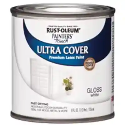 PAINT ACRY LATEX GLO WHT 1/2PT - Arlington Coal & Lumber