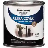 Main 1 - PAINT ACRYLIC FLAT BLACK 1/2PT - Arlington Coal & Lumber