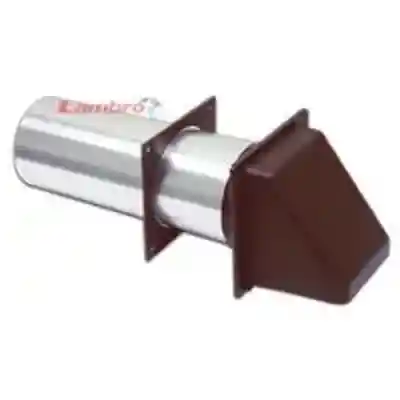LAMBRO 4" BROWN PLASTIC DRYER VENT HOOD (224B) - Arlington Coal & Lumber