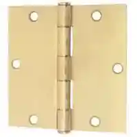 Main 1 - HINGE DOOR SQ CNR3.5IN SAT BRS - Arlington Coal & Lumber