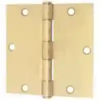 Main 1 - HINGE DOOR SQ CNR3.5IN SAT BRS - Arlington Coal & Lumber