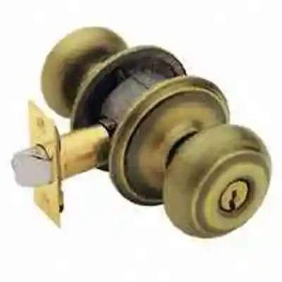 F51A VGEO609 GEO ENT K4 ANT BR GEORGIAN ENTRY K4 ANTIQE BRASS - Arlington Coal & Lumber