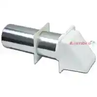 Main 1 - LAMBRO 4" WHITE PLASTIC DRYER VENT HOOD (224W) - Arlington Coal & Lumber