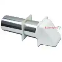 Main 1 - LAMBRO 4" WHITE PLASTIC DRYER VENT HOOD (224W) - Arlington Coal & Lumber