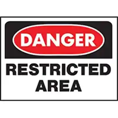 SIGN OSHA DANGER RESTRCTEDAREA - Arlington Coal & Lumber