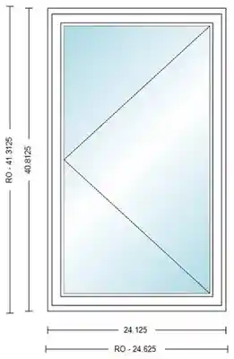 ANDERSEN C135L  WHT CSMT UNIT HIGH PERF LOW E4 INSUL GLASS #1309411 - Arlington Coal & Lumber