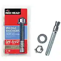 Main 1 - 01992 ANCHOR WEDGE 3/4X5-1/2IN ANCHOR WEDGE 3/4X5-1/2IN 10PK - Arlington Coal & Lumber