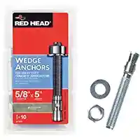 Main 1 - RED HEAD 5/8 X 5 WEDGE ANCHOR (10PC) #12310 - Arlington Coal & Lumber
