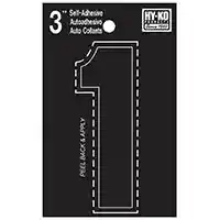 Main 1 - NUMBER HOUSE 1 3IN  VINYL BLK - Arlington Coal & Lumber