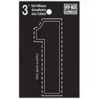 Main 1 - NUMBER HOUSE 1 3IN  VINYL BLK - Arlington Coal & Lumber
