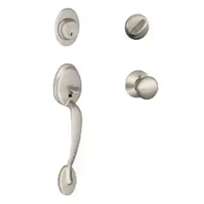 SCHLAGE HANDLW/DEADBOLT SATIN NICKEL F60 V PLY 619 - Arlington Coal & Lumber
