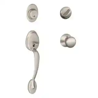 Main 1 - SCHLAGE HANDLW/DEADBOLT SATIN NICKEL F60 V PLY 619 - Arlington Coal & Lumber