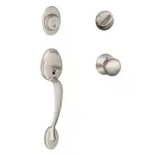 Main 1 - SCHLAGE HANDLW/DEADBOLT SATIN NICKEL F60 V PLY 619 - Arlington Coal & Lumber