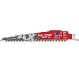 Main 2 - MILWAUKEE 6" AX CARBIDE RECIPROCATING SAW BLADE 5PK 48-00-5221 - Arlington Coal & Lumber
