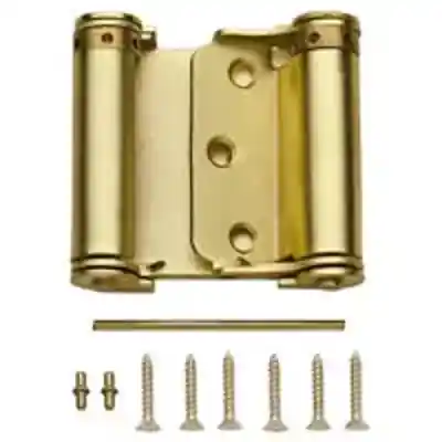N100-049 HINGE DBL ACT SPR SB HINGE DBL ACT SPRING SATBRASS - Arlington Coal & Lumber