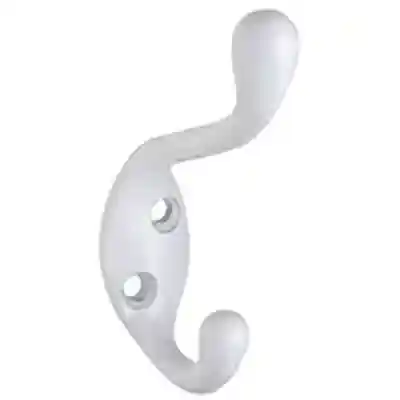 N330-878 MPB166 HVY DUTY C/H H COAT/HAT HOOK WHT - Arlington Coal & Lumber