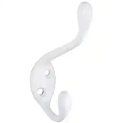 N331-058 MPB167 HVY DY GRMT HK COAT/HAT HOOK WHT - Arlington Coal & Lumber