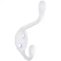 Main 1 - N331-058 MPB167 HVY DY GRMT HK COAT/HAT HOOK WHT - Arlington Coal & Lumber